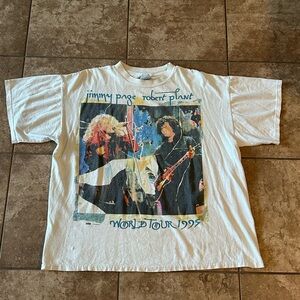 Vintage 90’s Jimmy Page Robert plant “ZoSo World Tour” shirt